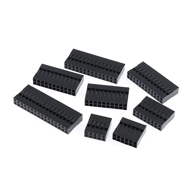 

1000 шт. дуптонный корпус с интервалом 2,54 мм, двухрядный, черный цвет, 2x2P/3P/4P/5P/6P ~ 10P
