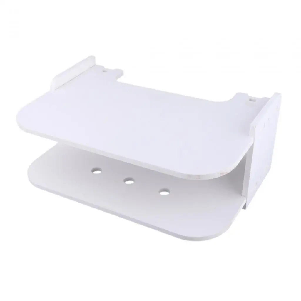 Router Storage Rack Wooden Case with Cord Organizer Box for Living Room Desk Wall Mounted Wire Shelf Holder