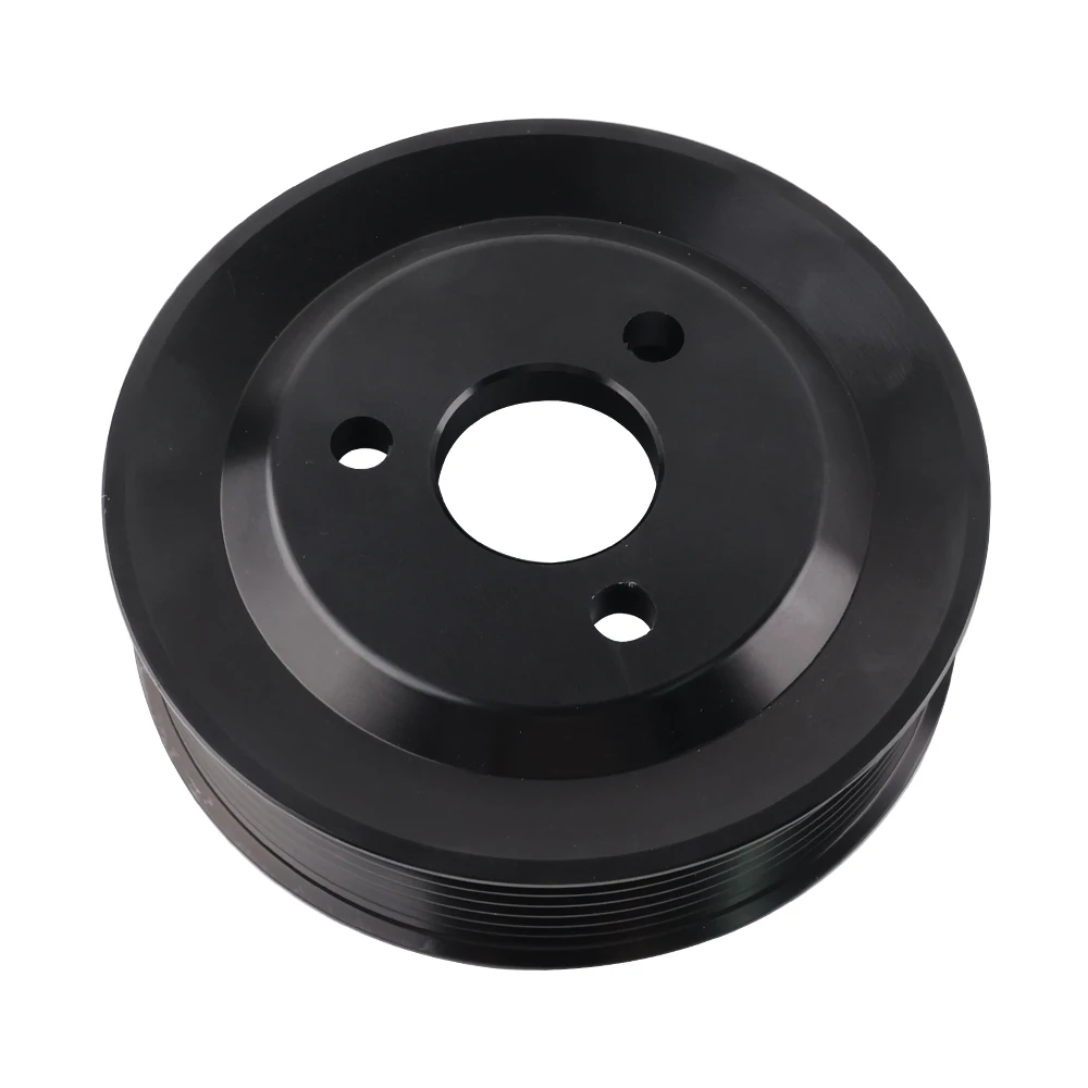 Black Power Steering Aluminium Pulley 32427553955 For BMW E82 E88 135i E90 E91 E92 E93 335i 335xi N54 Belts Pulleys Engine Parts view 6