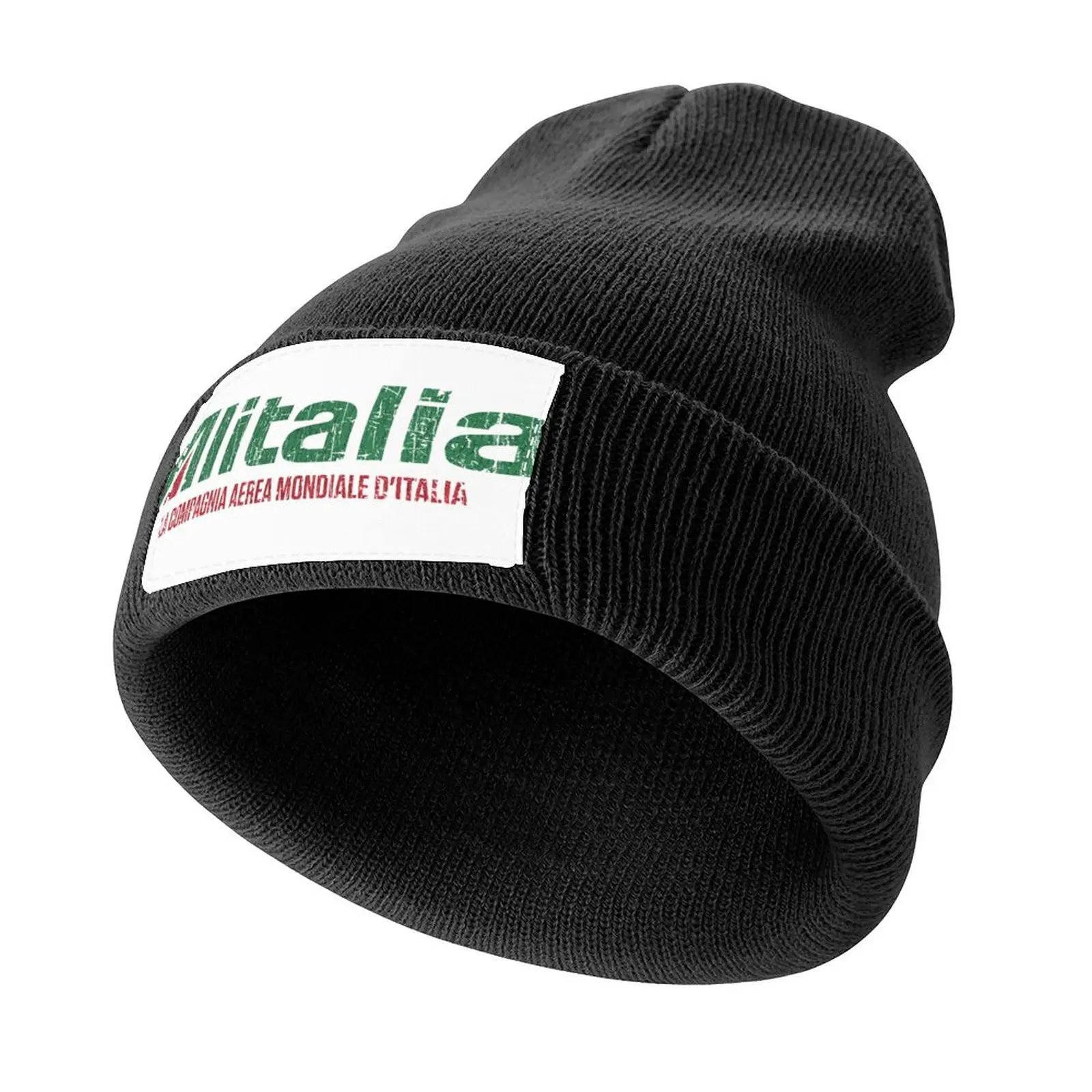 Alitalia - Italy's World Airline 1946 Knitted Cap Hip Hop Beach Outing Hats For Men Women's