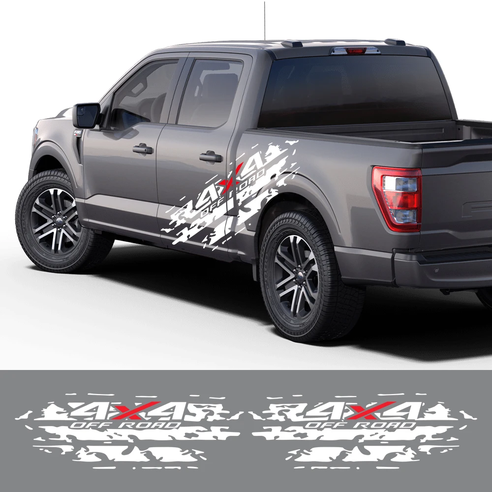 Pickup 4X4 Off Road Stickers Decor Decal For Ford Ranger F150 Isuzu Dmax Chevrolet Silverado  VW Amarok Dodge RAM Toyota Hilux