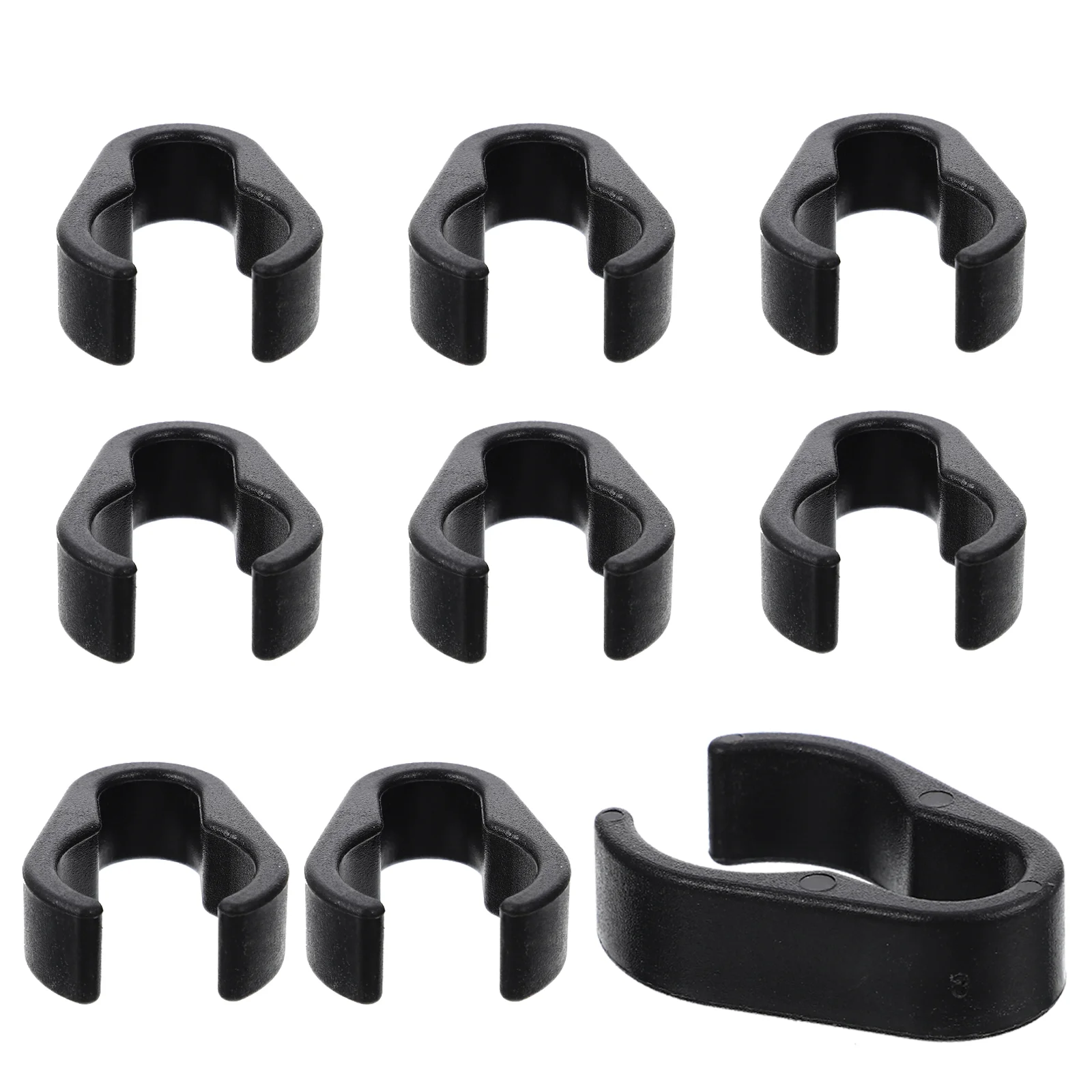 

10 Pcs Microphone Clip Wire Pole Cords Clamp Organizer Cable Clips Thread Holder Plastic Telephone