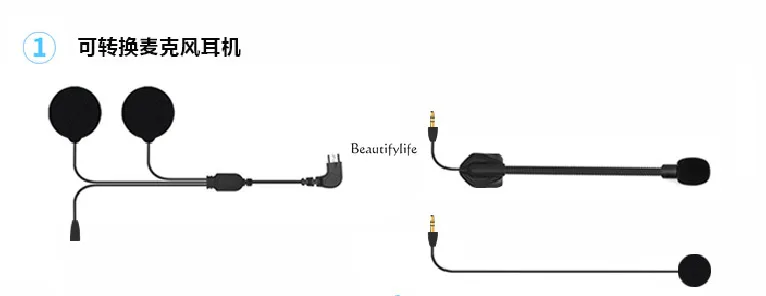 Motorcycle helmet Bluetooth headset original accessories are suitable for driving recorder M3