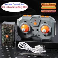 MOC 8-Way Remote Control Kit 6.0 Lithium Battery Box Set Support APP Program Remote Control Speed Adjustable Power Functions