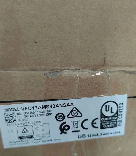 

Brand New VFD17AMS43ANSAA 380V 7.5KW New Expedited shipping