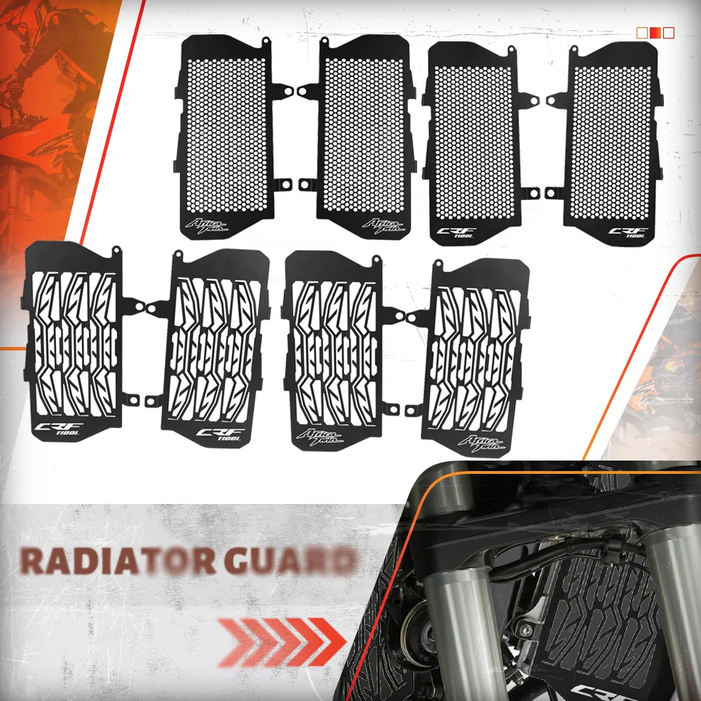 

Для Honda Africa Twin CRF1100L CRF 1100 L 2020 2021 2022 2023 аксессуары для мотоциклов решетка радиатора защитная крышка Запчасти