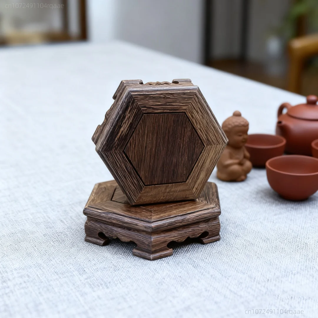 Natural Wood Multi-Purpose Display Stand Pedestal Base for Flower Pot Bonsai Tea Set Buddha Statue Vase Home Decor Craft Display