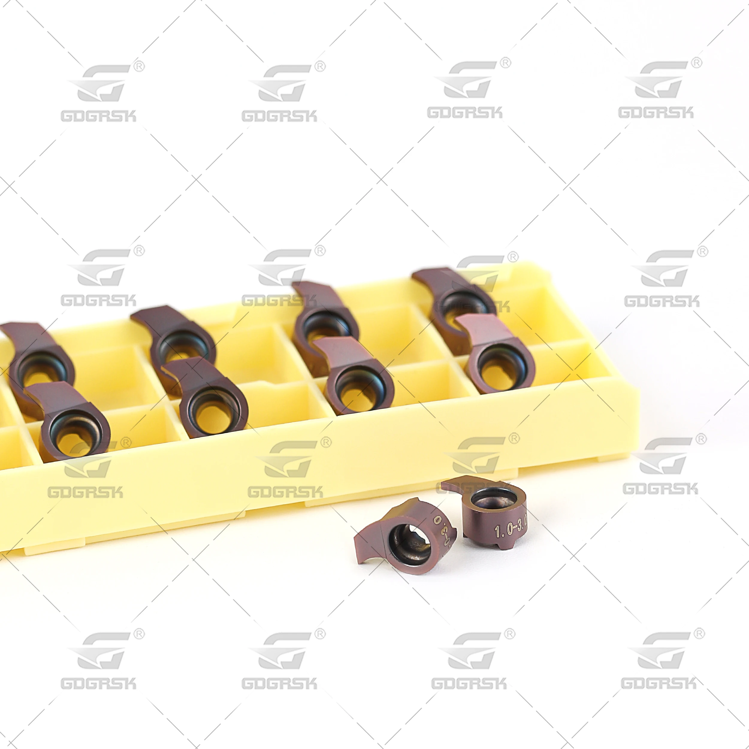 Imagem -03 - Deskar-cnc Torno Ferramentas Mb051002.3-d08 Lf6018 Comma Blade Mb05 Mb07 Mb09 Series Interno Pequeno Diâmetro Carbide Grooving Insert