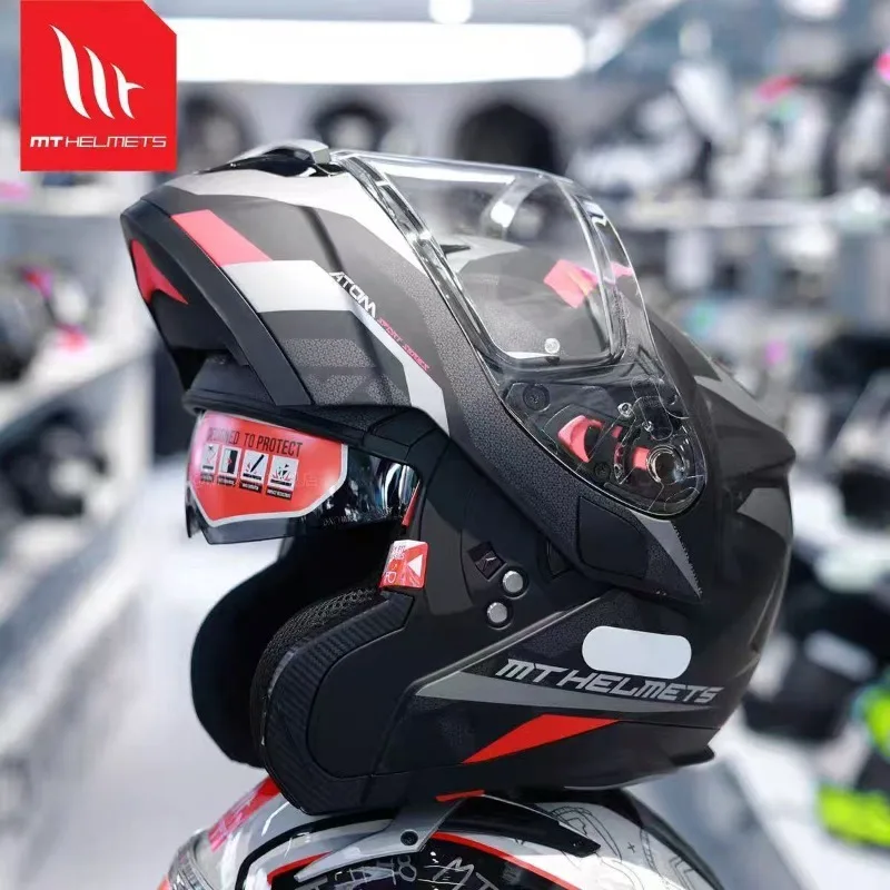 

MT Motorcycle Double Lenses Locomotive Summer Large Size Motorcycle Travel Helmet Four Seasons Full Helmet Cascos Para Motos