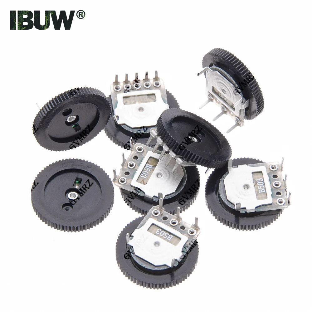 10pcs/lot Dial Potentiometer 1K 5K 10K 20K 50K 100K Ohm  3 5 Pins B102 B502 B103 B203 B503 B104 image 6