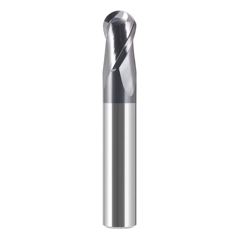 HRC70 2-FluteTungsten steel ball cutter hard alloy Rshaped ball head stainless steel special CNC cutting tool end milling cutter