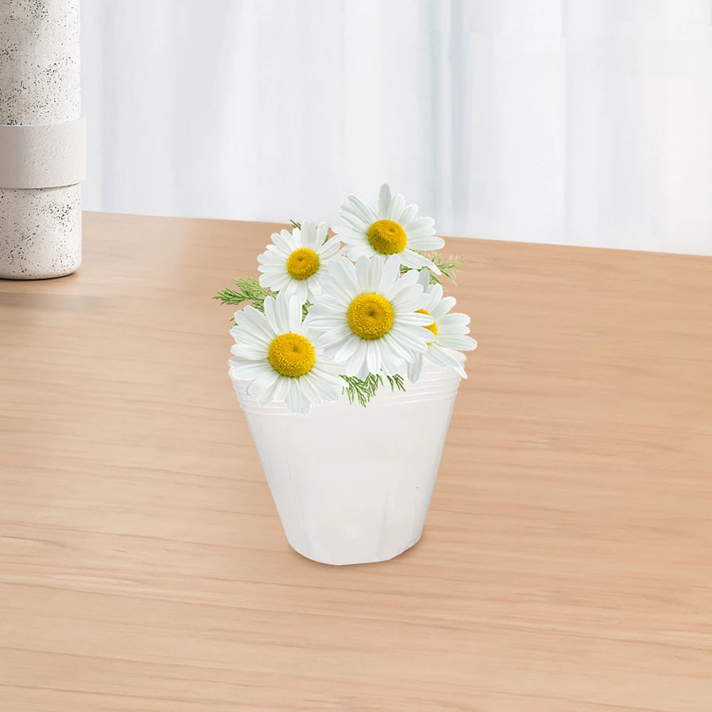 

10pcs Flower Pot Lining Transparent Plastic Planter Basket Liners Insert Replacement for Home Office Gardening Planters