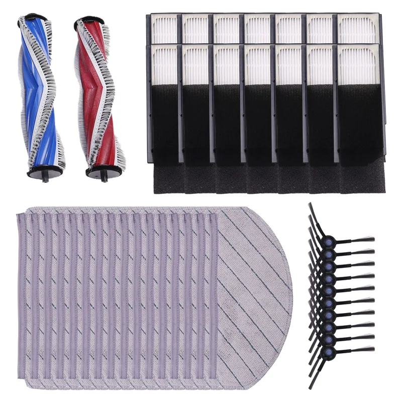 

A24P для робота-пылесоса Yeedi C12 PRO PLUS, C12 PLUS, запасная часть, основной ролик, боковая щетка, фильтр Hepa, аксессуары для швабры