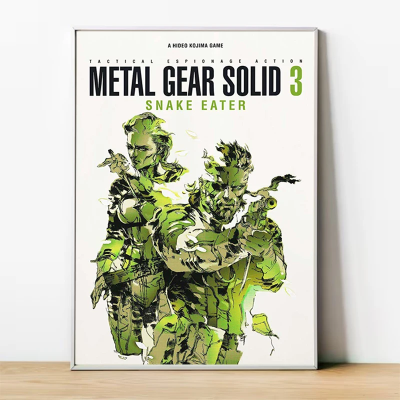 

Japanese Games Metal Gear Solid Gray Fox Guns Video Poster Home Living Room Decoration Coffee House Bar Wall Decor Gift Vintage