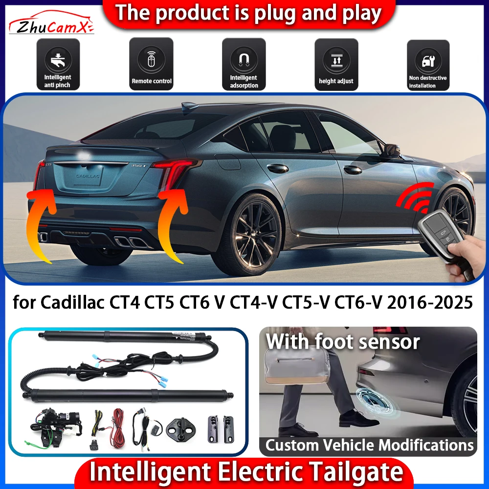 

Smart Powered Tailgate System for Cadillac CT4 CT5 CT6 V CT4-V CT5-V CT6-V 2016-2025 Automatic Intelligent Electric Trunk Lift
