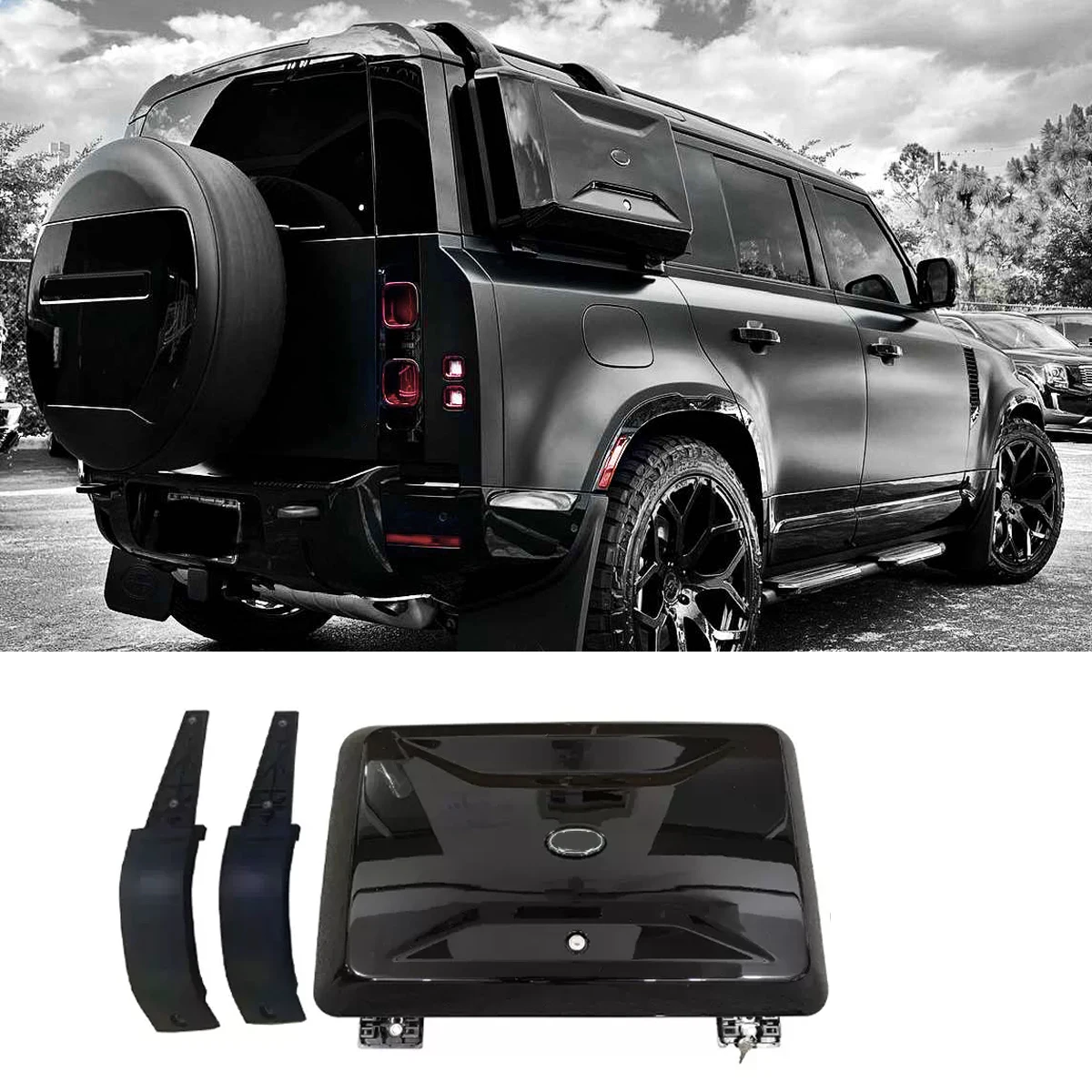 

Ящик для хранения с замком для Land Rover Defender 110 2020-2023 2024