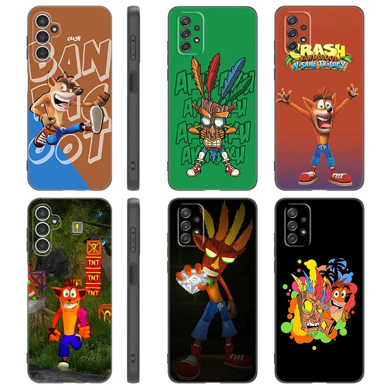 Crash Bandicoot Game Phone Case For Samsung A13 A22 A24 A32 4G A25 A34 A35 A52S A53 A54 A55 A73 5G A12 A14 A15 A23 A31 A33 A50