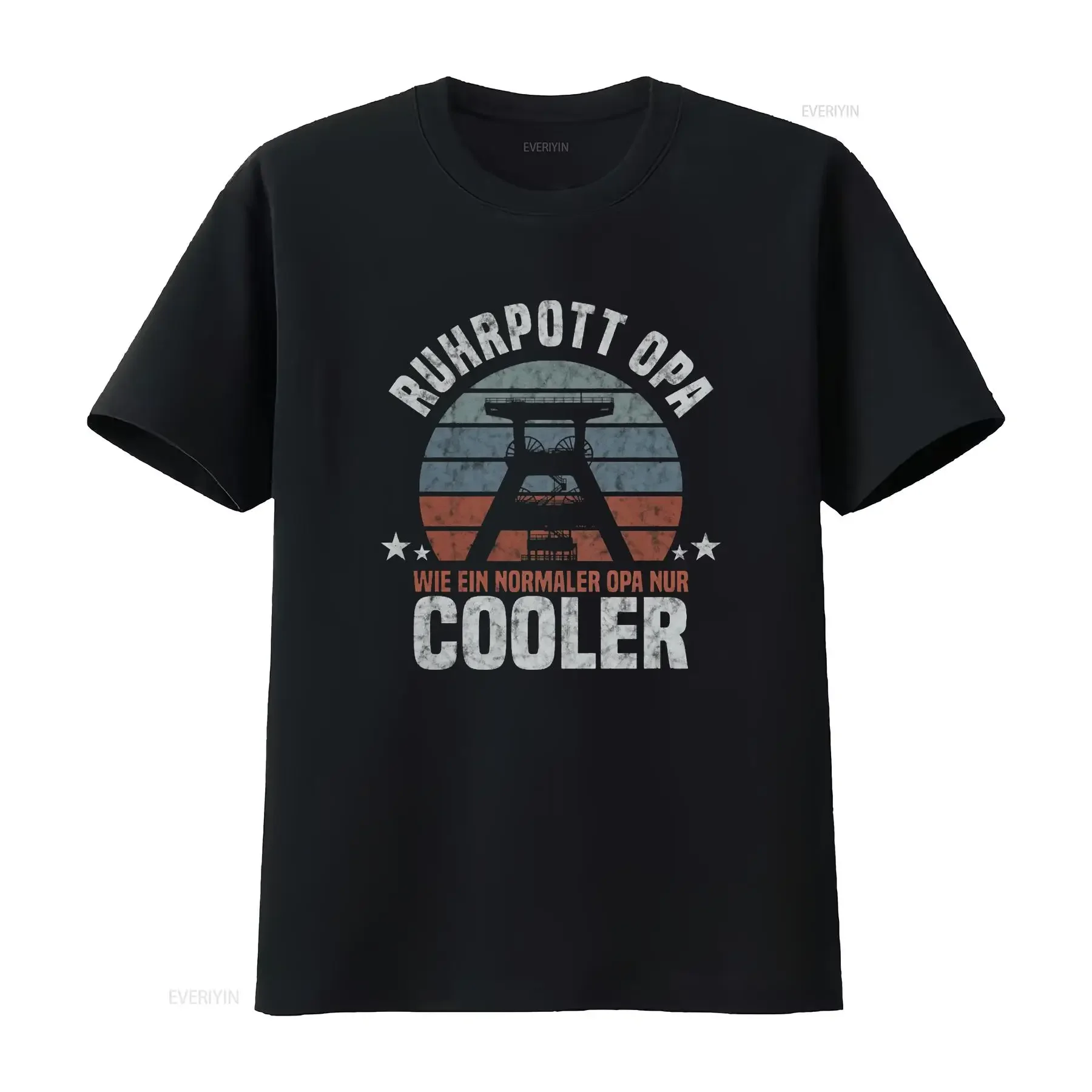 Ruhrpott Grandpa Ruhr Area T Shirt vintage Washed Stylish fashion Soft graphic Casual Breathable Comfortable Unisex