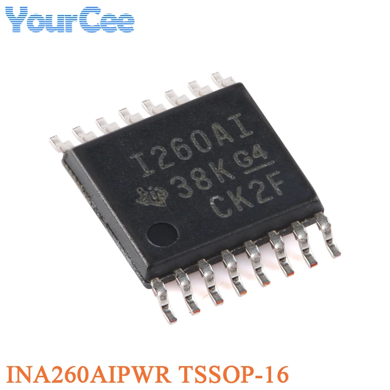 5pcs/1pc INA260AIPWR TSSOP-16 260AI 36V 16-Bit Precision I2C Output Current/Voltage/Power Monitor with Integrated Shunt Resistor