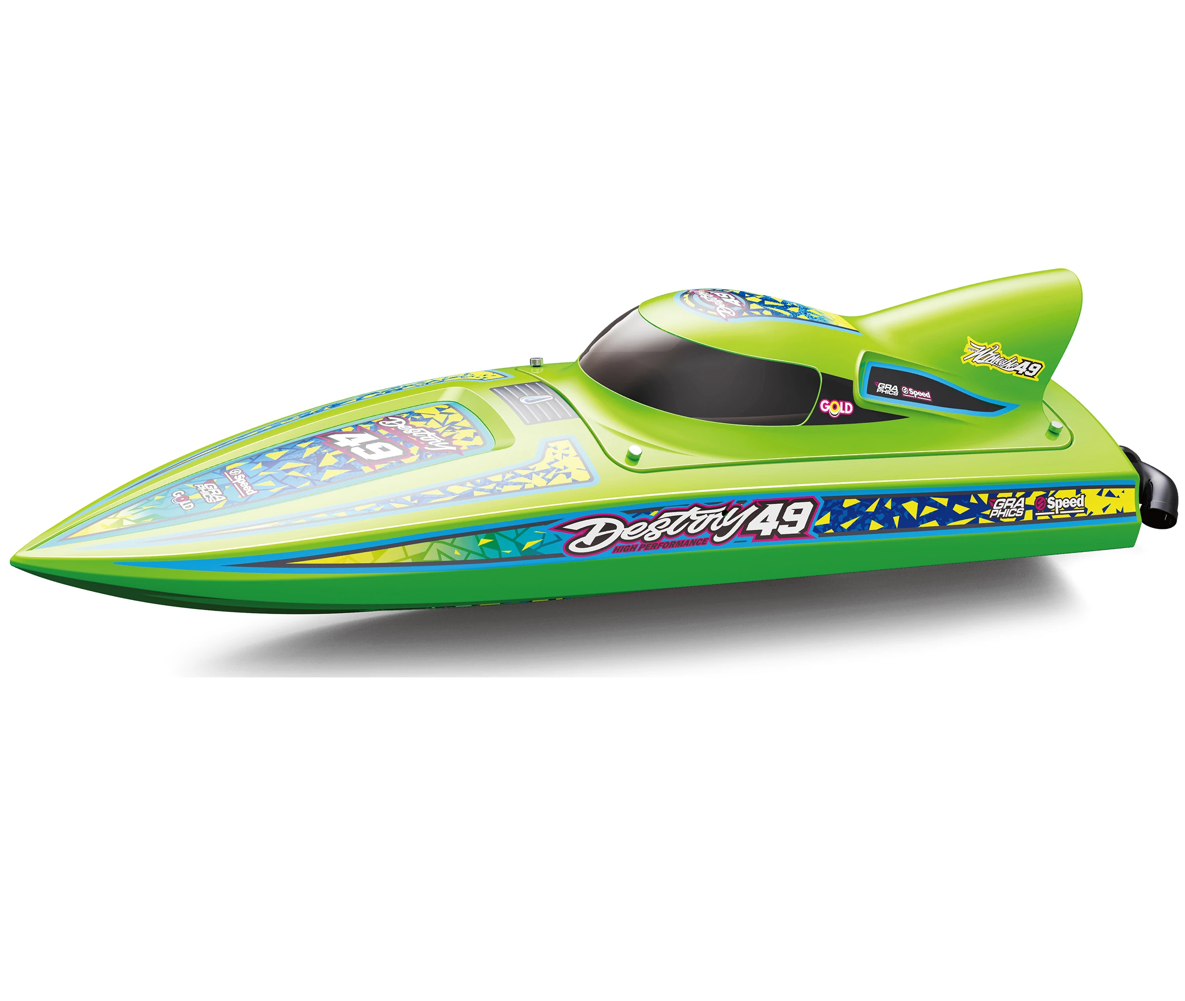 Dwi Dowellin Big Size 100cm RC Boat for Adults & RC Boat Model for Lake and Pool High-Speed Turbojet Model Boat,60KPH