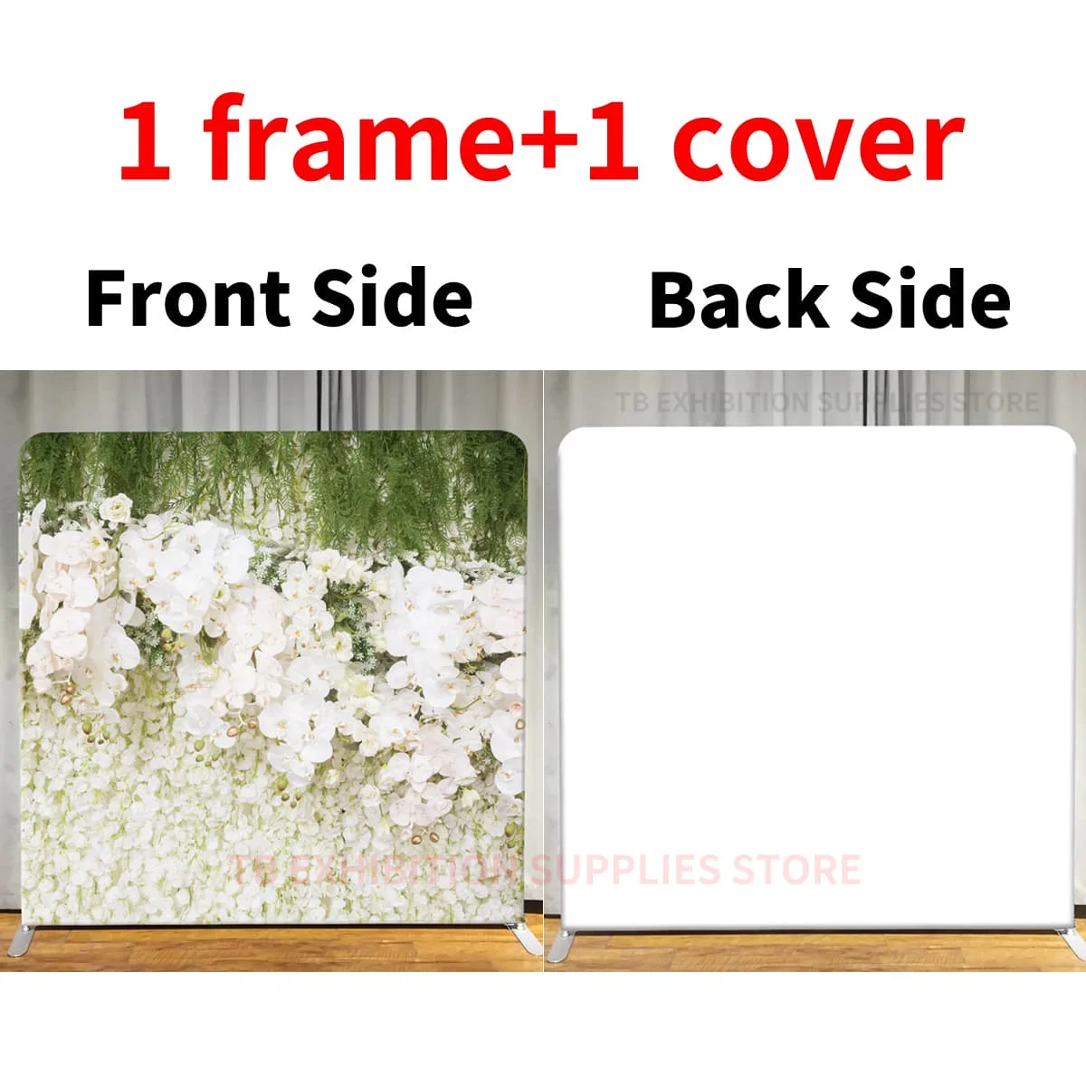 Photo Booth Backdrop Stand Cover Custom banner Square Wall Background for Wedding Birthday BabyShower Photography Photo Studio image 3