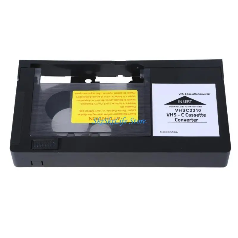 

E65E Portable VHS C To VHS Video Tape Conversion Adapter for Camcorder Playback