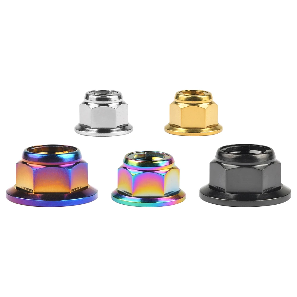 AliExpress Wanyifa Titanium Nut M6/M8/M10/M12 Flange Lock Nuts for Cycling Modification 6pcs