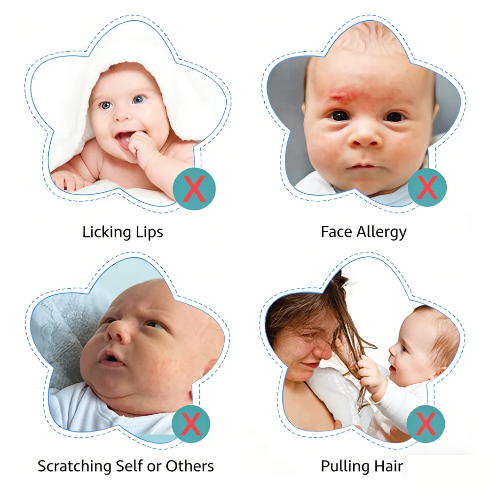 6 paia di guanti per neonato, guanti antigraffio, per neonati, antigraffio, essenziali, unisex, per 3-9 mesi, ragazze, ragazzi, regalo