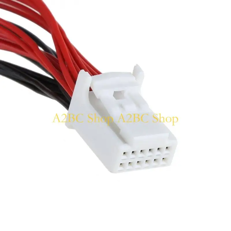 A2BC Y Cable Splitter Adapter 6+6 Plug for o for Navi AUX CDC Tuning for for Lexus