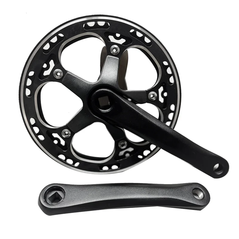 

48T Single Speed 170mm Road Bike Folding Bicycle Crankset Bike Crank Set Chainwheel Sprocket Accessorie