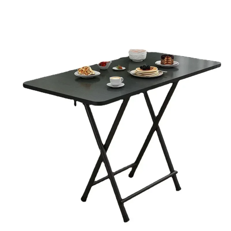 Furniture Simple Household Small Apartment Folding Table Eating Table Student Study Dormitory Portable Parallel Bars Ground Mark