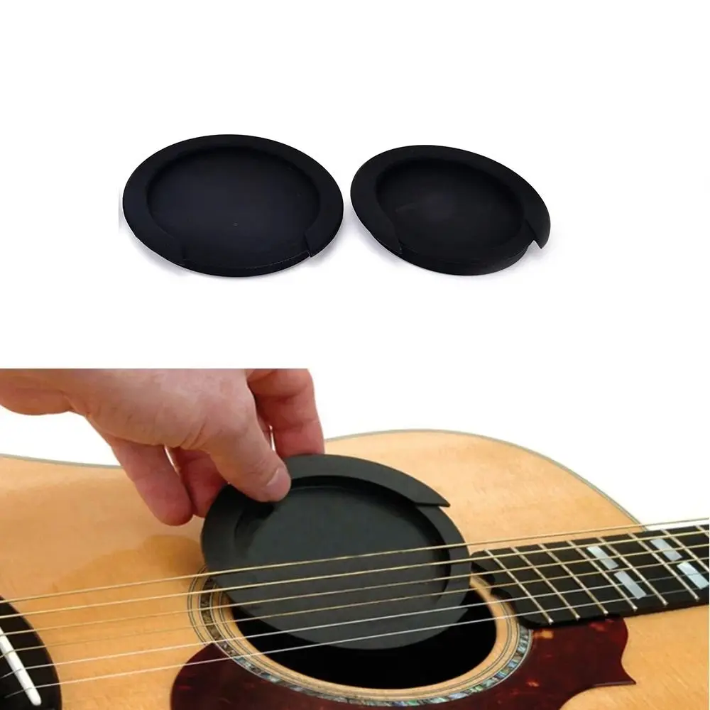 Guitar Silicone Sound Hole Cover 8.6/10cm Anti-howling Weak Buffer Plug Acoustic Guitar Pickup Volume Button Cap Guitar Parts