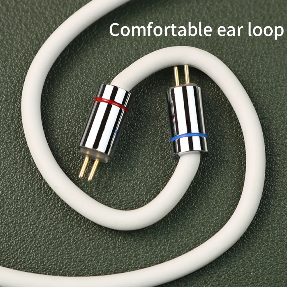CVJ Vibra High Fidelity Headphone Upgrade Cable 3.5/4.4mm Plug 556 Core Silver Plated 2-Pin 0.78 Audio Cable for Enhanced Sound