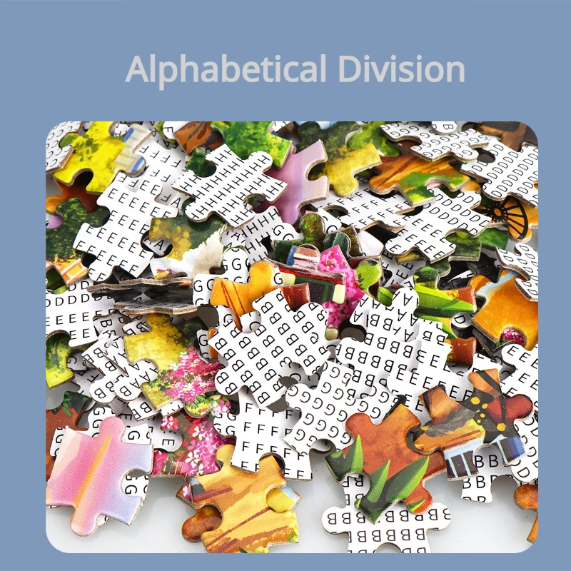 لوحات المناظر الطبيعية الجميلة اللغز ، قرية البلد ، ألعاب الحد من الإجهاد ، هدايا عيد الميلاد ، 1000 قطعة ، 72x50cm #4