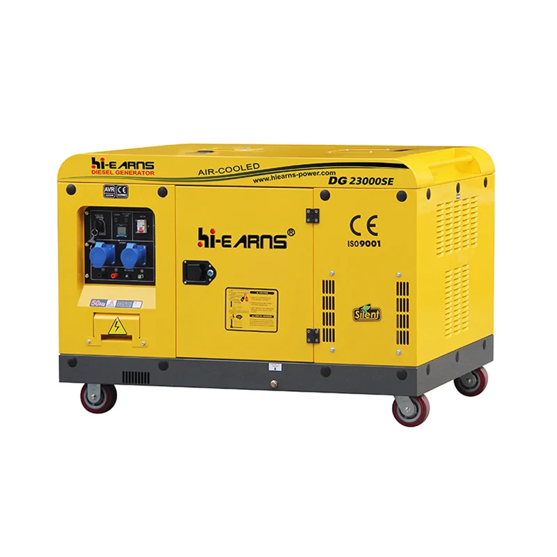 16kw/20kva 50Hz 220/380V DG23000SE Portable Diesel Generators For Home Silent Type With Diesel Engine HR2V98FD And ATS
