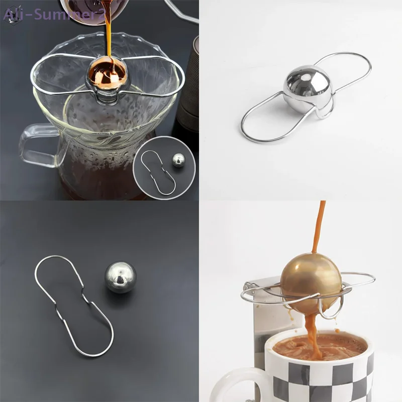 {MX} Cold Brew Coffee Maker Ball With Removable Base Stainless Steel Espresso Chilling Ball For Espresso Cooler Coffee Accessory