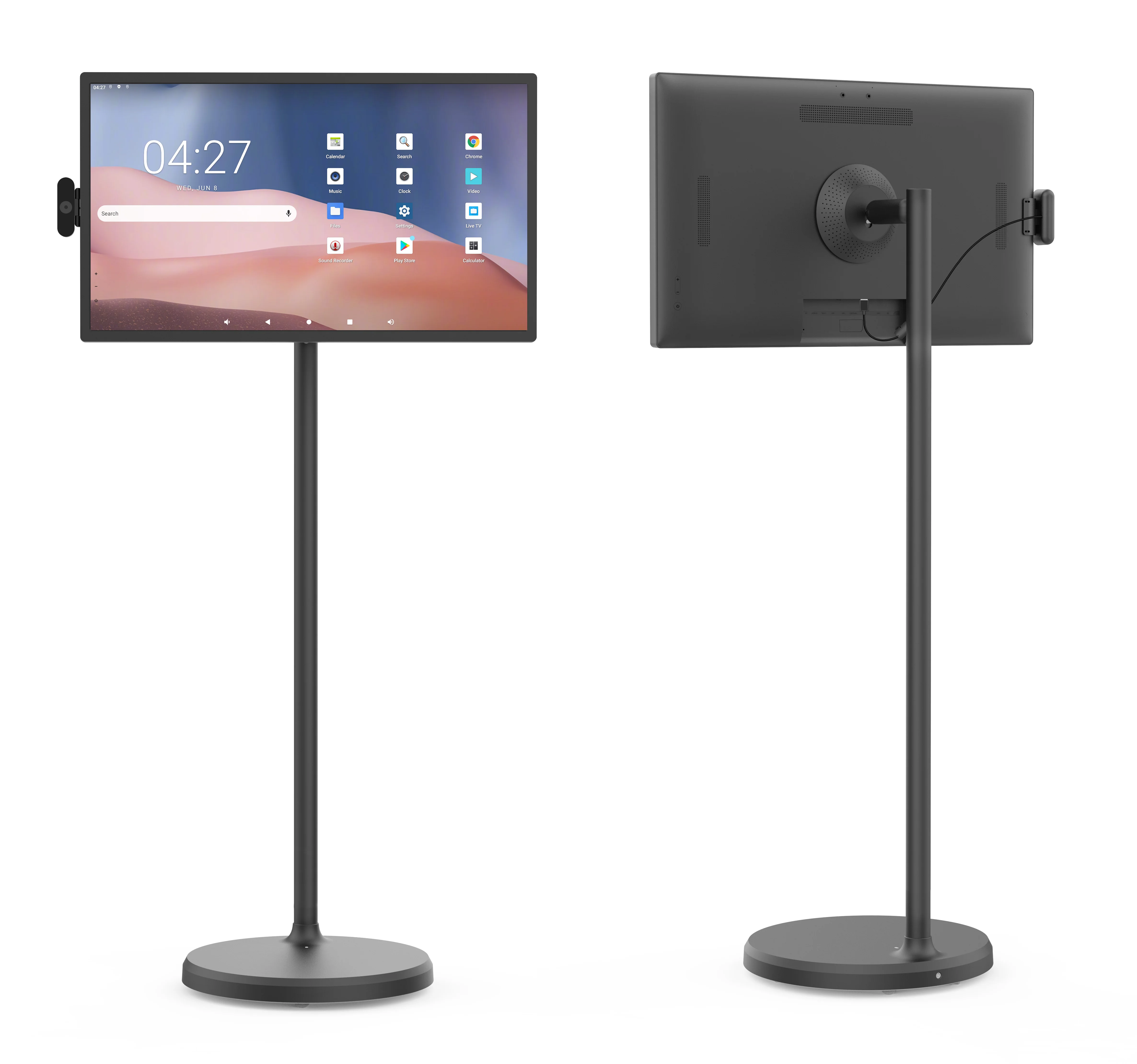 HDTV with 1080p Display Smart TV 21.5/24/32 Inches Portable Mobile TV on Wheels JCPC Bestie  Move at Will  Smart Tv Screens