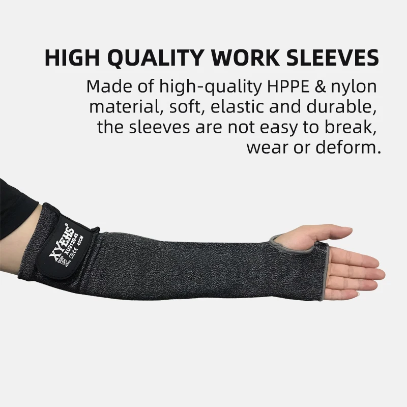 XYEHS Level 5 Cut Resistant Arm Sleeves w/ Thumb Hole 18