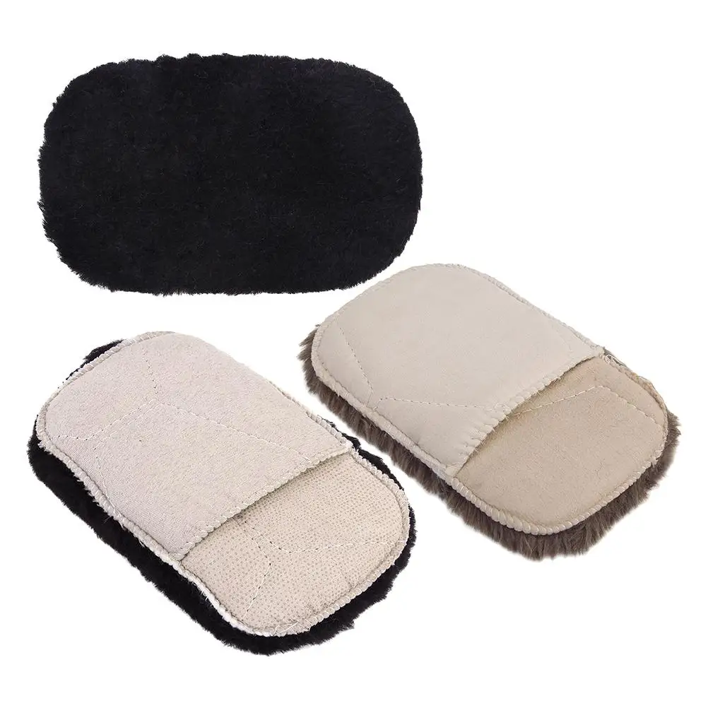 3 Pcs Black Gloves Boot Cleaning Kit Dusting Brush Shoes Bags Polishing Cloth Sturdy Material