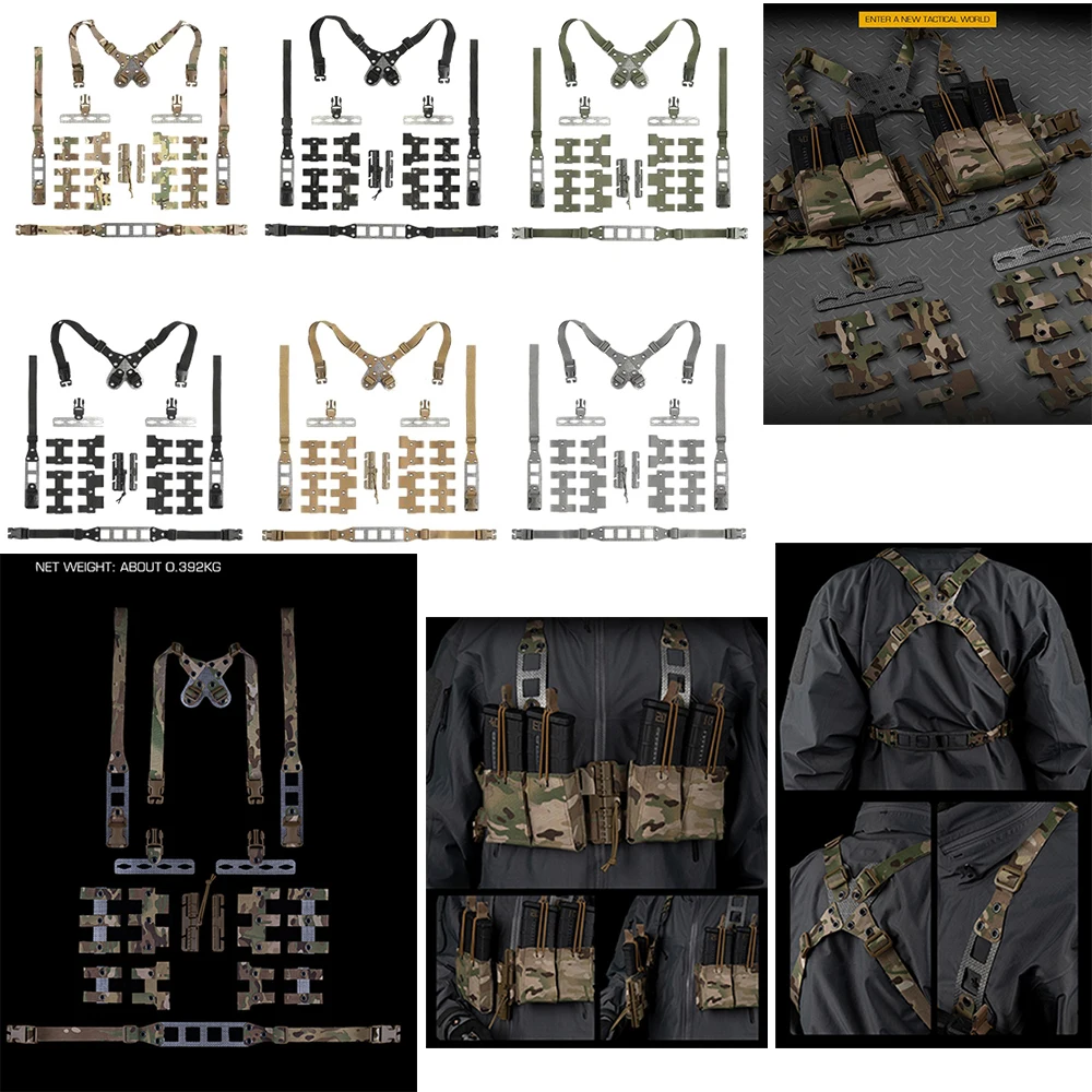 

НОВАЯ модульная нагрудная установка для охоты на открытом воздухе, быстросъемная конструкция MOLLE Chest Rig V2 для Air Soft Sport CS Game
