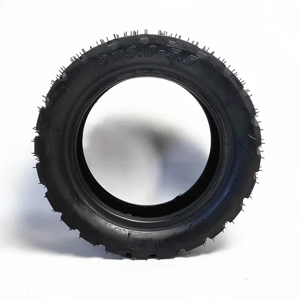 Tire engineered to meet the demands of For Electric scooter users; features vacuum technology in a standard nine inch size