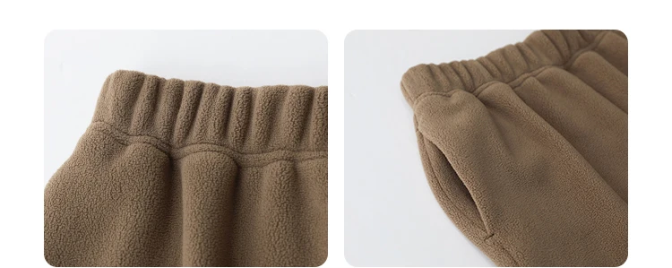 CHIC VEN Women's Pant Loose Casual New High Waist Fleece Pant Thick Plush Warm Female Sports Trousers Autumn Winter 2023