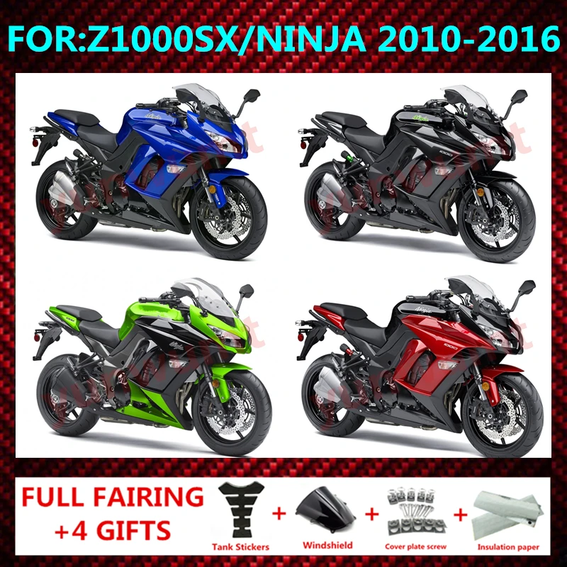 Motorcycle Shell full Fairing Bodywork Panel Kit Fit For Kawasaki Z1000SX 2011 - 2016 Z1000 SX 2012 2013 2014 2015 fairings zxmt