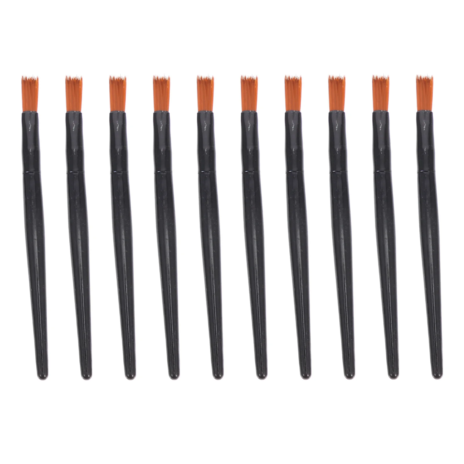 

100Pcs Small Lip Brush in Black Aluminum Tube Fine Tip Lipstick Applicator for Even Makeup Accessory Travel Friendly