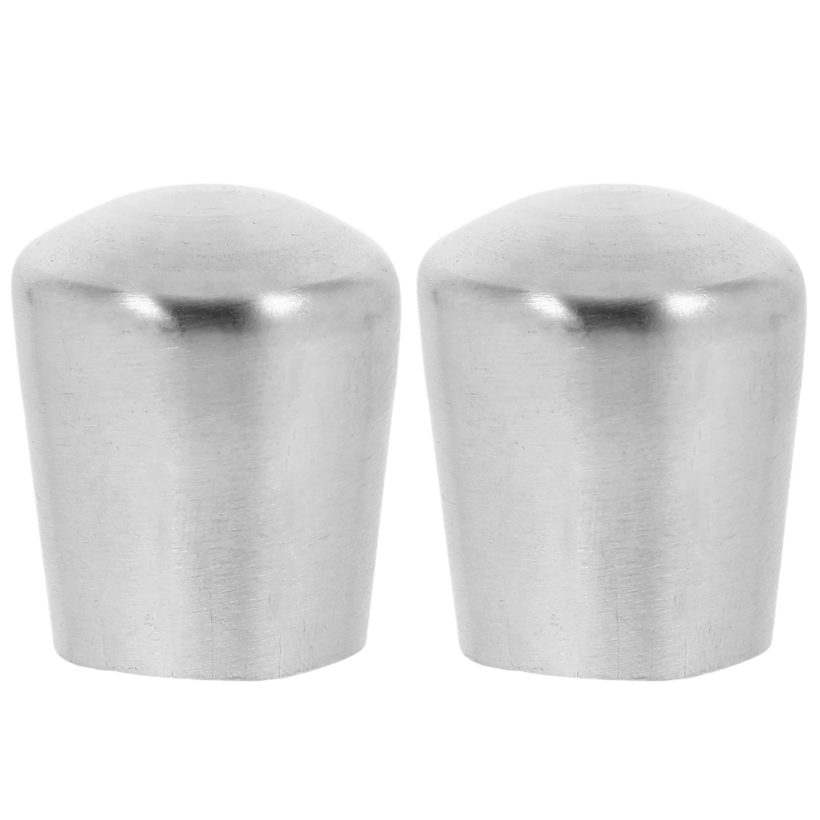 

2pcs Stainless Steel Handrail End Caps Brushed Round Tube Plugs Durable Protective Railing Accessories Stair Guardrail Hardware