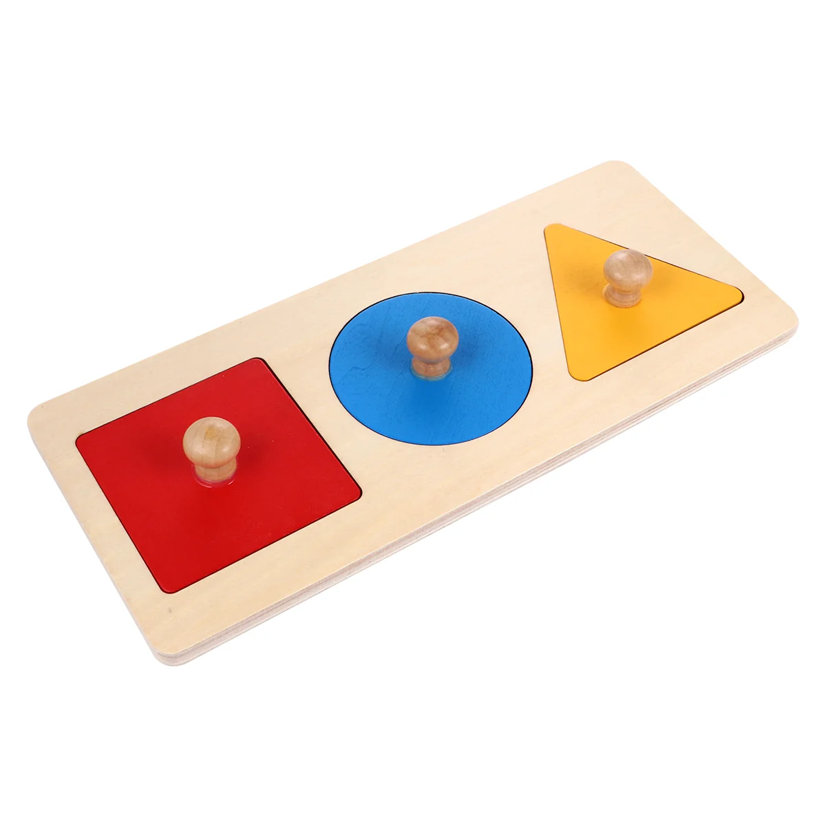 Geometrisch paneel Stapelvorm Sorteerspeelgoed Montessori-puzzels Houten geometrie voor kinderen Verschillende kinderen