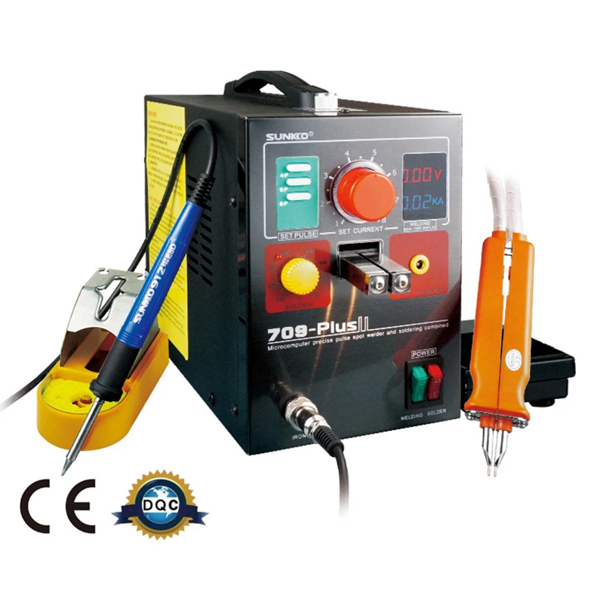 

SUNKKO 4.3KW 709Plus Spot Welding Machine With Remote Soldering Pen Electric Soldering Iron Spot Welder For Battery Pack Welding