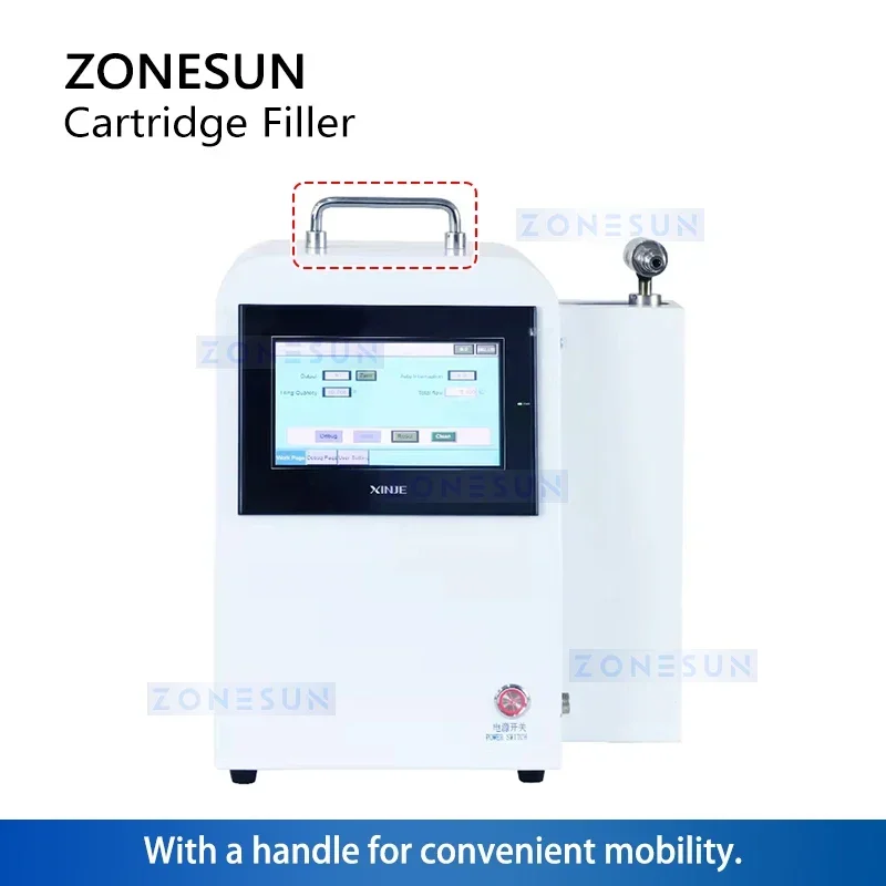 

ZONESUN ZS-ZY01 Handheld Cartridge Oil Filling Machine Rack Dispenser Small Bottle Filling Equipment