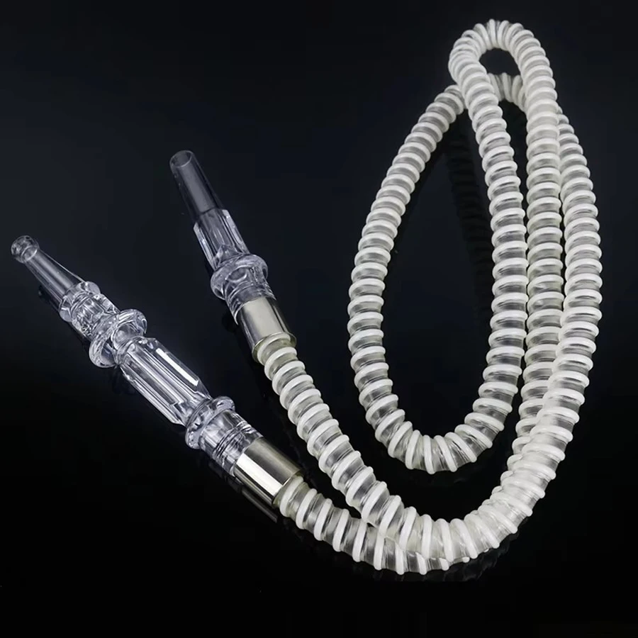 1.5M 1.2M Acrylic Hookah Hose Flexible Shisha Tube Nargile Chicha Narguile Water Pipe Smoking Replacement Accessories