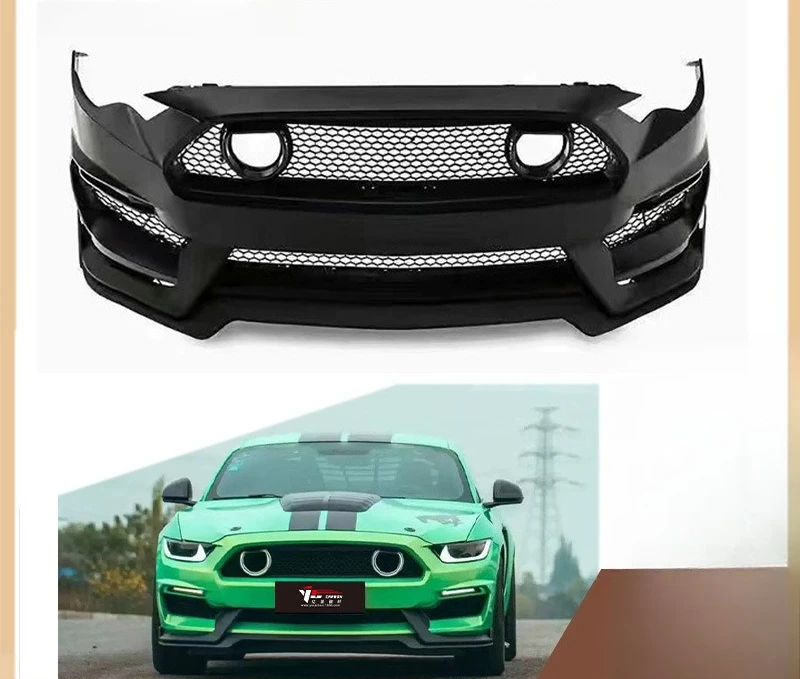 Front Bumper For 2015-2022 Mustang Compatible, Resin Car Accessories, High Quality Fitment